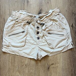 Stylish Tan Women's Shorts